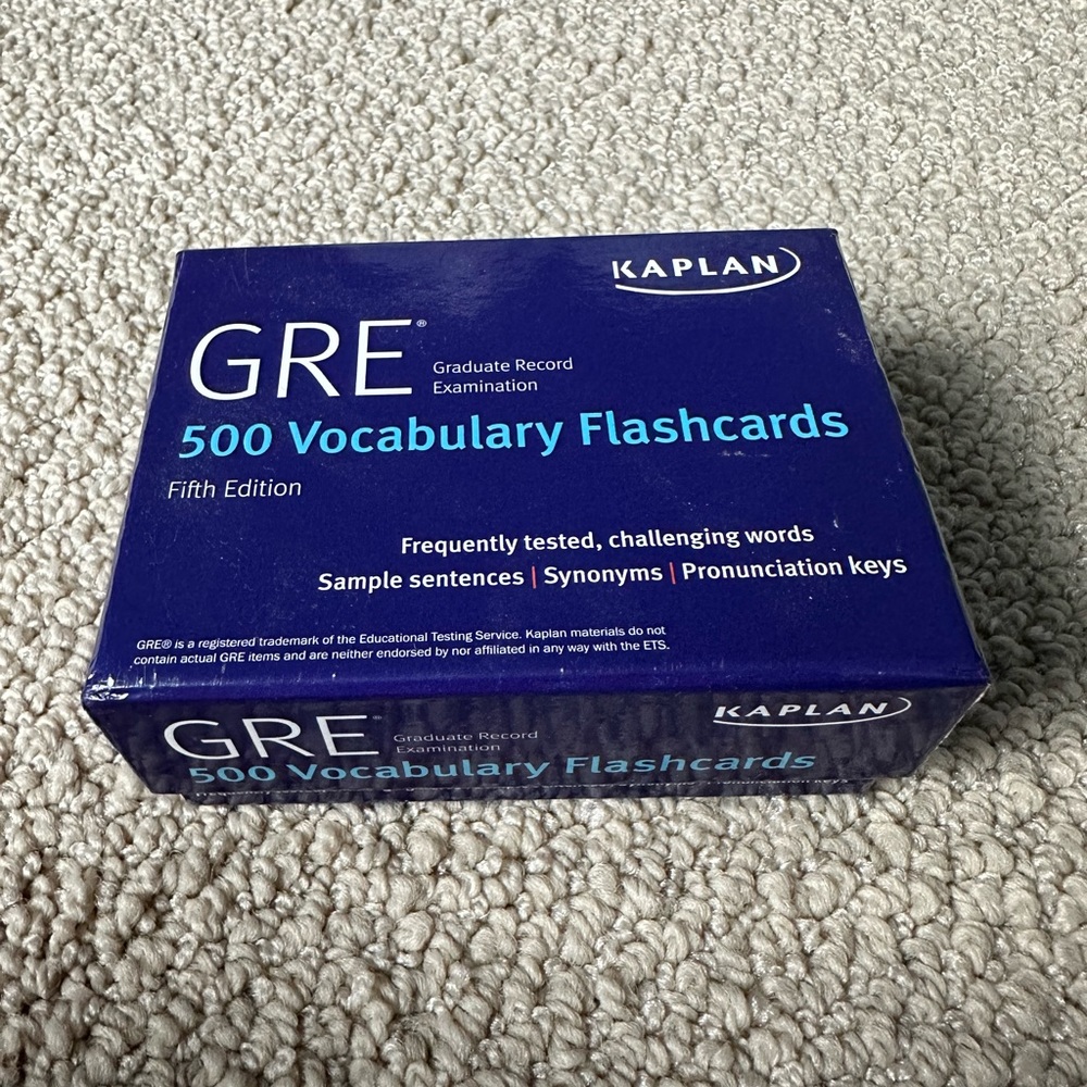GRE vocabulary flashcards